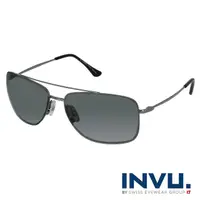 在飛比找momo購物網優惠-【INVU】瑞士完美視覺小臉偏光太陽眼鏡(槍色 P1010B