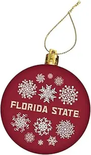 Decorvo Christmas Ornament Winter Decoration - Hanging Ornament with String (Snowflake - Florida State)