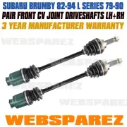 A Pair of Brand New CV Joint Drive Shafts for Subaru Brumby UTE 1.8L CARB 80-94 (for: Subaru)