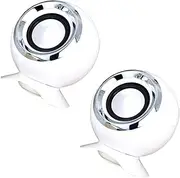 OKUMEYR 2pcs USB Computer Speakers Stylish Sound System for Desktop Laptop Phone Durable User Friendly for Home Office Car