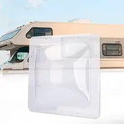 RVGUARD RV Skylight Replacement, 18" x 18" Outer Dimension Skylight Fits All Standard 14" x 14" Openings, RV Skylight for Camper Trailer Fifth Wheel Truck, UV Resistant, Impact Resistant, Clear