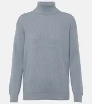 [Brunello Cucinelli] Brunello Cucinelli Cashmere turtleneck sweater AU 16 blue