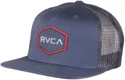 RVCA Commonwealth Trucker Hat - Moody Blue - New