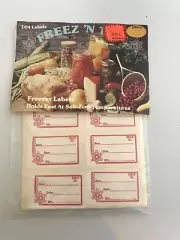 104 Vintage Freez N Tell Freezer Labels Unopened Original Package Ray Label Co