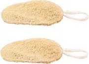 HONMEET Loofah Sponge for Kitchen Dish Loofah Bowl Dish Scrubber Handle Metal Scrubbers