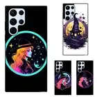 neon rainbow stars witch hat Field Case For Samsung A15 A16 S23 S24 S25 Ultra FE