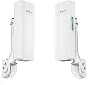 1000Mbps Point to Point Starlink Internet Outdoor Long Range Extender for Starlink Gen 3 Router, Starlink WiFi/Signal Extender, 5.8GHz 3KM with 18dBi High Gain Antenna, 2 Pack