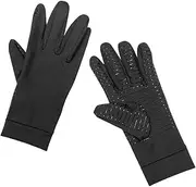 [Abaodam] 1 Pair Copper Finger Compression Gloves for Outdoor Sports Durable Non Slip Training Gloves for Cycling and Fitness Elastic Spandex Material for Performance and Grip