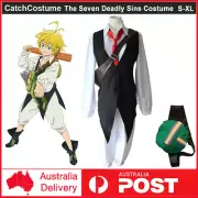 The Seven Deadly Sins Meliodas Cosplay Costume Halloween Party Uniform Outfit