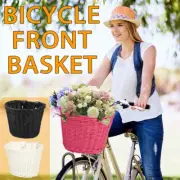 Rattan Bicycle Basket Handwoven Kid Adult Bike Handlebar Carrier Bags AU