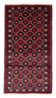 Traditional Vintage Hand-Knotted Carpet 3'0" x 5'8" Wool Area Rug