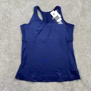 Adidas Climcool Activewear Crossback Premium Tank Top Women's Size L Dark Blue