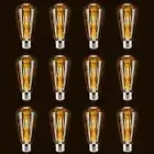 6/12 x Vintage E27 ST64 Filament LED Light Bulb 4W Clear Industrial Edison Lamps