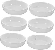 OFFSCH 6pcs Ceramic Sauce Dishes Small Appetizer Plates for Dipping for Seasonings Vinegar and Cold Dishes Elegant Design for Home Parties and Picnics