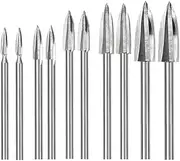 [Oxtxuzdm] 10 Pieces Wood Carving Drill Bit For Woodworking Drilling Engraving Polishing Rotary Tools Wooden