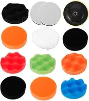 1 Set Polishing Pad Kit Versatile Sponge Buffing Discs for Car Detailing Abrasive Wax Sanding Set Soft and Practical for Efficient Results