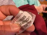 22 x IRON ON TAGS - Personalised Name Labels Label tag DTF Clothing School Kids