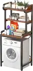 3-Tiers over Washing Machine Storage Rack,Drum Washer Dryer Stand Shelves,Over t