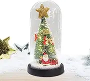 Christmas Snow Globe - Santa Snow Globe LED Lights | Battery Operated Christmas Globe Lantern for Adults and Kids Christmas