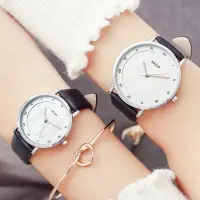 在飛比找蝦皮購物優惠-珂紫情侶手錶一對防水時尚款韓版潮流學生簡約皮帶石英錶男女對錶