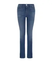 high-waist skinny-fit jeans 31,32 light blue