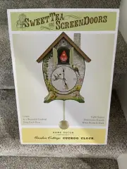Garden Cottage Singing Cardinal Tabletop/Wall Sound Cuckoo Clock