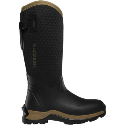 LaCrosse 644108 Women's Alpha Thermal Black/Tan 7.0MM 14" Snow Work Boots Shoes
