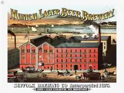 Munich Lager Beer Brewery 18" x 24" Metal Sign