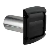 Dundas Jafine LH4BLKXZ 4" ProMax Dryer Vent Louvered Exhaust Hood, Black