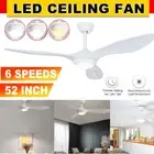 52inch Ceiling Fan Australia with LED Light & Remote 3 Blades DC Motor 6 Speeds