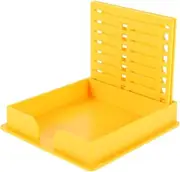 Parliky Office Desk Memo Pad Holder Stick Note Rack Self-Stick Note Pad Holder Plastic Organizer Box