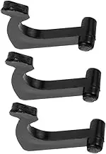 PRETYZOOM 3pcs Vinyl Record Player Adapter Black Iron Vinyl Record Turntable Holder Tabletop Record Holder Record Player Holder