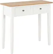 Dressing Console Table White 79x30x74 cm Wood Home Accent