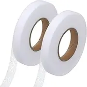 CRASPIRE 140Yds x 0.6In Iron on Hemming Tape White Fabric No Sewing Wonder Web Witchery Double Sided Fusing Tape Adhesive for Curtains Dresses Clothes Skirts Jeans Art Project