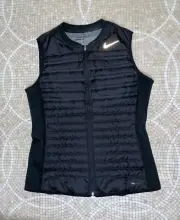 NIKE Golf Black TECH FLEECE AEROLOFT Vest Women's M Nwt