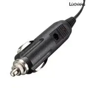 【洛陽牡丹】通用12V/24V汽車點煙器充電器線電源適配器直流插頭2m