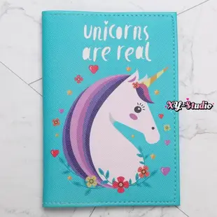 【台灣出貨 可開票】Unicorn獨角獸PU仿皮護照套 旅遊護照保護包證件護照夾