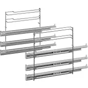 Bosch Full extension rails, 3-level Stainless steel HEZ638370