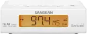 Sangean RCR5 AM/FM Clock Radio, White