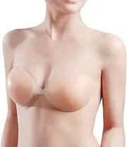 [Babytree] Self Adhesive Silicone Nu Color Backless Strapless Bra (Size