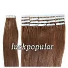 Seamless Tape in Skin Weft Real Remy Human Hair Extensions Balayage Ombre Colors
