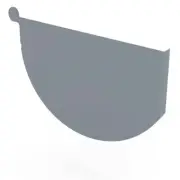 VIC NEW Stratco Smoothline Gutter Stop End Armour Grey