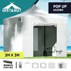 Instahut Gazebo Pop Up Marquee 3x3 Folding Tent Wedding Gazebos 500D White