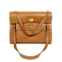 在飛比找PopChill優惠-[二手] Bally Kelly Handbag 棕色牛皮手