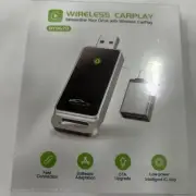 Vnilrgle BY967D Wireless CarPlay Adapter 2024 Upgrade Plug Play No Latency