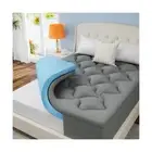 MUUEGM Queen Size Dual Layer 4 Inch Memory Foam Mattress Topper, 3 Inch Gel M...