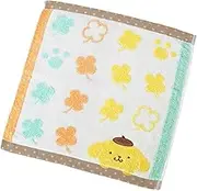 Uchino Sanrio Hyokkori Face Guest Towel, Approx. 13.4 x 13.8 inches (34 x 35 cm), Yellow, Pompompompurin 4807G139 Y