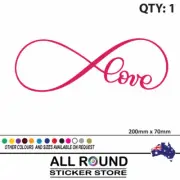 Love-infinity sign car-sticker-tattoo-decal-decal popular ebay sticker