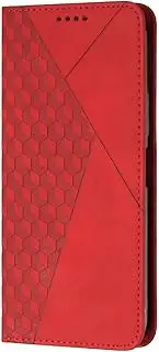 [YBROY] Case for Oppo A78 4G, Magnetic Flip Leather Premium Wallet Phone Case, with Card Slot and Folding Stand, Case Cover for Oppo A78 4G.(Red)