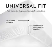 Fitted Sheet Queen Size 2000 TC Full Elastic Soft Luxury Bed Sheets Bottom Fits Mattress up to 35cm Home Hotel
